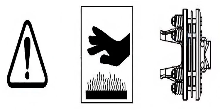 Do not touch the Friction clutches