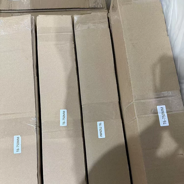 The picture shows the pto shafts packed in independent paper boxes, neatly arranged together