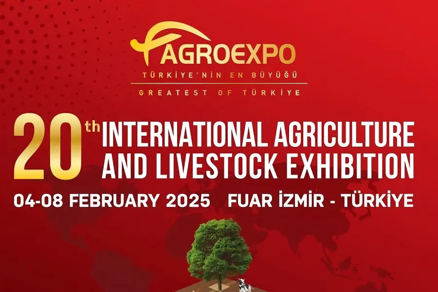 This picture shows the exhibition information of AGROEXPO2025, which will be held in Türkiye from February 4 to February 8, 2025