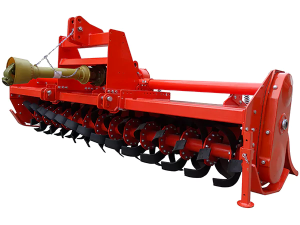 rotary tiller implement with pto shaft