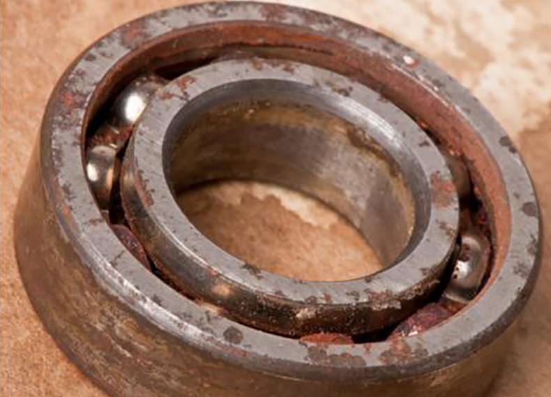 rusted tractor bearing causing premature bearing failure